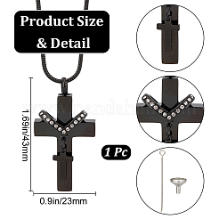 Ожерелье из урны с прахом из нержавеющей стали&nbsp;NJEW-CN0001-06B