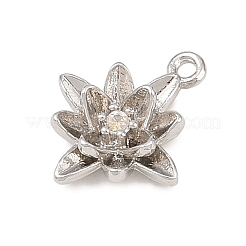 Латунные микропаве прозрачные кубические циркониевые подвески&nbsp;KK-G544-07P-03