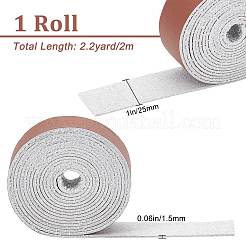 Плоский шнур из микрофибры из искусственной кожи&nbsp;LC-WH0006-07B-04