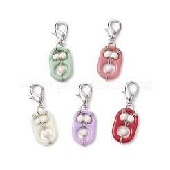 Подвесные украшения из акрила и синтетической бирюзы&nbsp;HJEW-JM03048-02