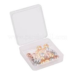 30шт 3 цвета латунные дистанционные бусины&nbsp;KK-LS0001-01