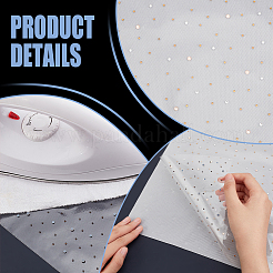 Блестящий лист со стразами для исправления&nbsp;DIY-WH0308-441D