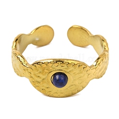 Природные лазурит кольца палец&nbsp;RJEW-Q822-48G-03