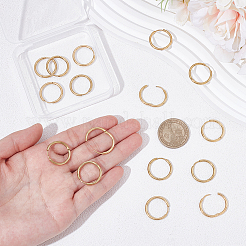 8 пара серег-колец Huggie Hoop из нержавеющей стали 304 с ионным покрытием (IP)&nbsp;EJEW-UN0003-06