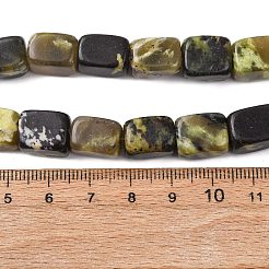 Бусы из натуральной желтой бирюзы (яшмы)&nbsp;G-D098-D14