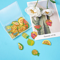 28шт 7 стиля полупрозрачные акриловые подвески&nbsp;TACR-FW0001-08