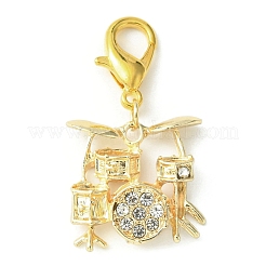 Подвески из сплава со стразами для музыкальных инструментов и нот&nbsp;HJEW-JM01046