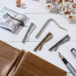 6 шт. 6-цветные зажимы для денег из сплава и железа&nbsp;AJEW-AR0005-21