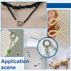 90 шт. 3 стиля s925 бусины-трубочки из стерлингового серебра&nbsp;FIND-PH0028-57G