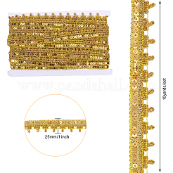 14~15 ярд блестящих полиэстеровых лент с изнаночной вязкой&nbsp;SRIB-GL0001-01