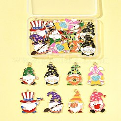 24шт 8 стиля подвески из сплава с эмалью&nbsp;ENAM-FS0002-80