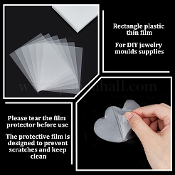 Прямоугольная пластиковая тонкая пленка&nbsp;LS-DIY-WH0259-56