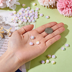 90 шт. 3-цветные трехцветные непрозрачные кабошоны из смолы&nbsp;CRES-TA0001-44