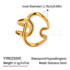 Регулируемые манжеты из нержавеющей стали 304 с открытыми кольцами для женщин&nbsp;IL8000