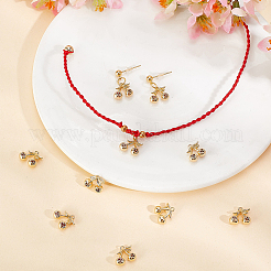 12 шт. латунные подвески с микропаве из шоколадного кубического циркония&nbsp;KK-BC0012-64