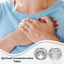 1 шт. памятные монеты из нержавеющей стали 304&nbsp;AJEW-CN0001-43J