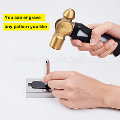 Мужская хирургическая нержавеющая сталь 316 большой прямоугольник ручная штамповка пустая бирка большие подвески&nbsp;STAS-UN0002-76B