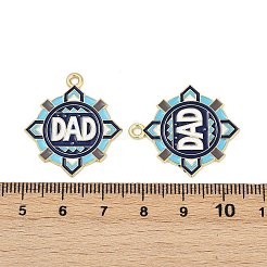 Подвески из сплава с эмалью ко Дню отца&nbsp;ENAM-V001-03C-G