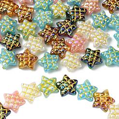 50шт непрозрачные акриловые бусины с покрытием&nbsp;MACR-CJ0001-90