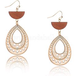 Неокрашенные деревянные большие подвески&nbsp;WOOD-PH0008-36