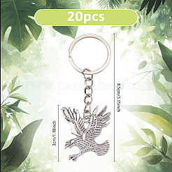 20 шт. брелок в виде орла из сплава&nbsp;KEYC-DC00045