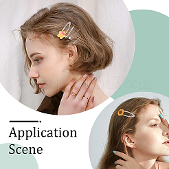 100 шт. железная заколка для волос&nbsp;PHAR-SC0001-002B