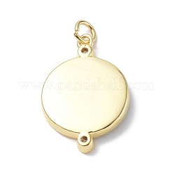 Кулоны из экологически чистой латуни с микропаве и кубическим цирконием&nbsp;KK-F845-23G-02