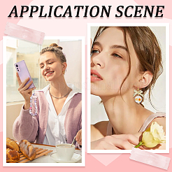 32 шт. 8 вида прозрачных смоляных внутренних бусин из сухоцветов&nbsp;RESI-SC0005-63