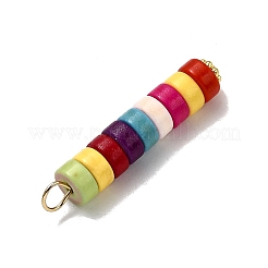 Подвески-колонны из окрашенной синтетической бирюзы&nbsp;PALLOY-JF04536-02