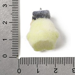 Флокированные подвески из непрозрачной смолы&nbsp;RESI-G123-01K