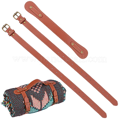 Искусственная кожа с ремешком для коврика для йоги из сплава&nbsp;AJEW-CL0001-99B-02