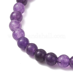 6 шт. эластичные браслеты из бусин натурального кварца для женщин и мужчин&nbsp;BJEW-JB12965