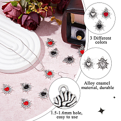 30шт 3 стиля подвески из сплава с эмалью&nbsp;ENAM-DC0001-77