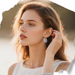 40 шт. фурнитура для сережек-гвоздиков из нержавеющей стали 304 с ионным покрытием (IP)&nbsp;STAS-SC0010-43