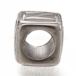 Европейские бусины из нержавеющей стали 304&nbsp;OPDL-L020-001N