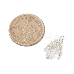 Подвески-бутоны из стеклянных бисера&nbsp;PALLOY-MZ01096-02