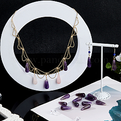 16 шт. Натуральные аметистовые бусины&nbsp;G-FH0002-47A