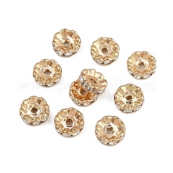 Латунные бусины разделители для поставки стразов&nbsp;RB-A014-L10mm-01LG-NF