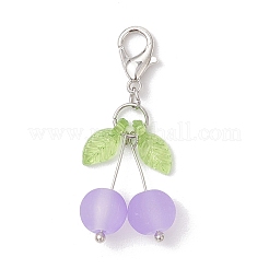 7 шт. стеклянная подвеска в виде вишни&nbsp;HJEW-JM03559