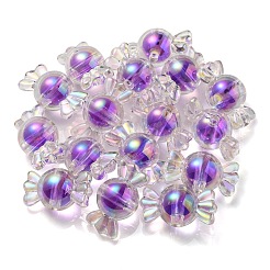 УФ-покрытие радужными переливающимися акриловыми бусинами&nbsp;PACR-E001-01D