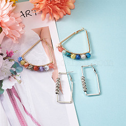 Серьги железным обручем&nbsp;EJEW-TA0010-07