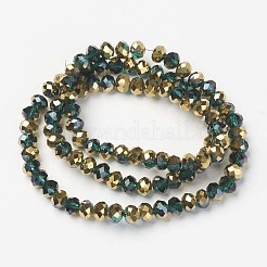 Гальванизируйте прозрачное стекло бисер нитей&nbsp;X-EGLA-A034-T6mm-O10