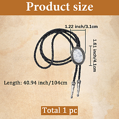 Ожерелья из искусственной кожи pu&nbsp;NJEW-WH20003-006B