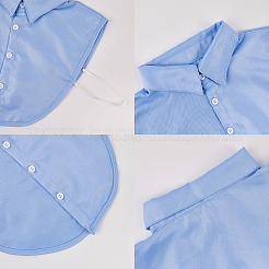 2шт. 2-х цветный съемный полиэстеровый женский накладной воротник&nbsp;DIY-CP0013-12B