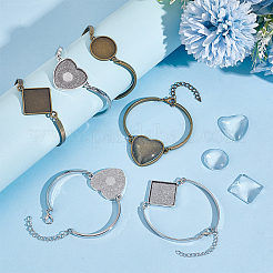 Наборы для изготовления браслетов из сплава с куполом своими руками&nbsp;DIY-GO0002-22