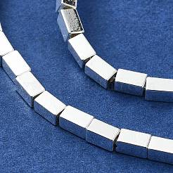 Гальванические нити из синтетических немагнитных гематитовых бусин&nbsp;G-I360-Y01-04