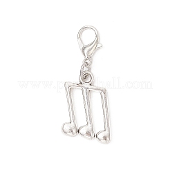 Подвесные украшения из цинкового сплава в тибетском стиле с музыкальной нотой&nbsp;HJEW-JM03523