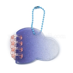 Блестящий пластиковый мини-брелок для ключей&nbsp;ZXFQ-WH0001-04A