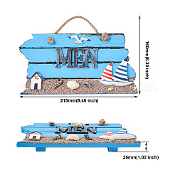2шт 2 стильных подвесных пластины из МДФ в средиземноморском стиле&nbsp;HJEW-CF0001-08