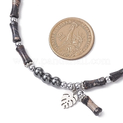 Ожерелья из бамбуковых бусин&nbsp;NJEW-JN05725-01